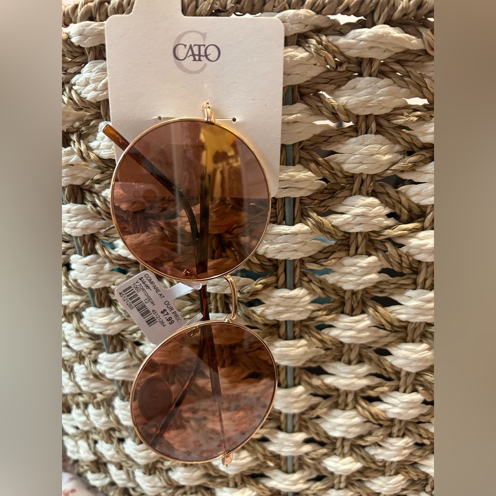 Pink tinted sunglasses